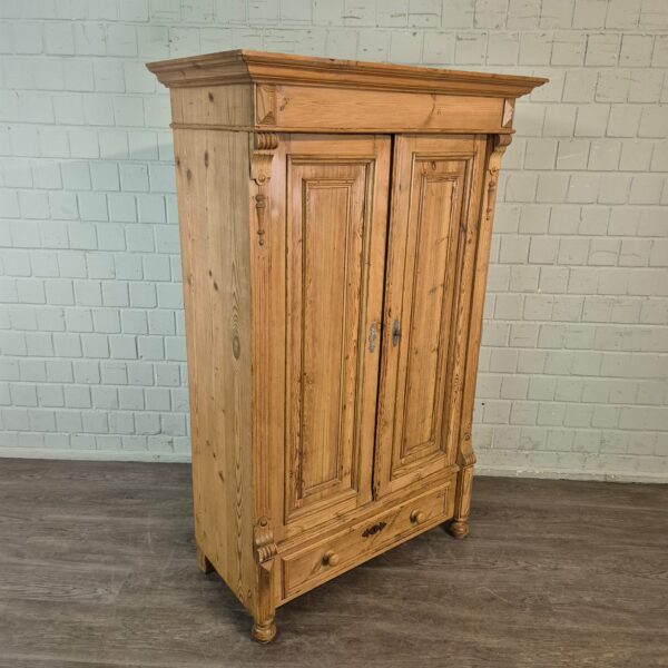 Kast Kledingkast Gründerzeit 1880 Grenen - Afbeelding 5