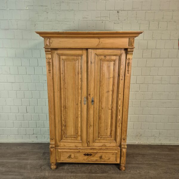 Kast Kledingkast Gründerzeit 1880 Grenen - Afbeelding 6