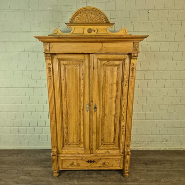 Kast Kledingkast Gründerzeit 1880 Grenen - Afbeelding 2