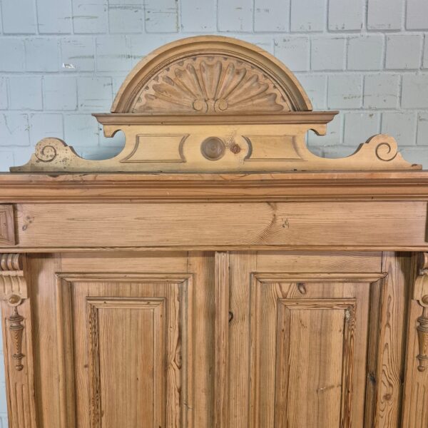 Kast Kledingkast Gründerzeit 1880 Grenen - Afbeelding 4