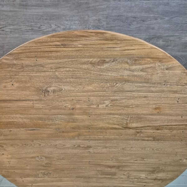 Eettafel Rond Massief Hout Ø 1,20 m - Afbeelding 4