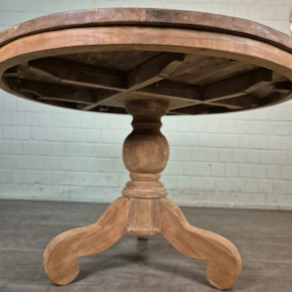 Eettafel Rond Massief Hout Ø 1,20 m - Afbeelding 6