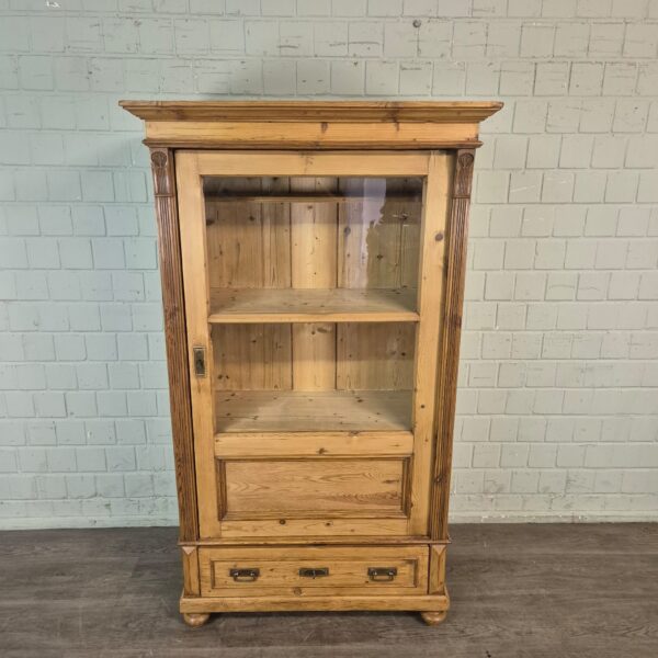 Vitrine Servieskast Jugendstil 1910 Grenen - Afbeelding 2