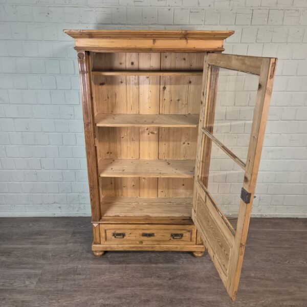 Vitrine Servieskast Jugendstil 1910 Grenen - Afbeelding 6