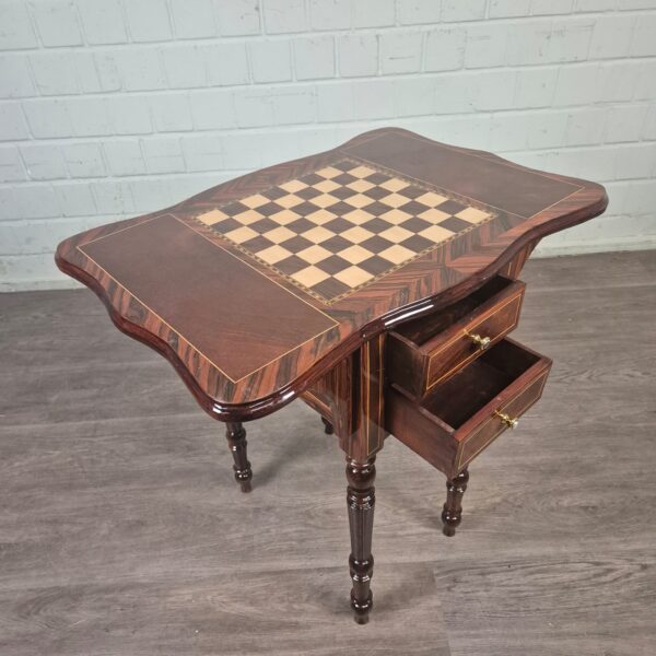 Speeltafel Schaak & Dammen Noten 0,75 m - Afbeelding 12