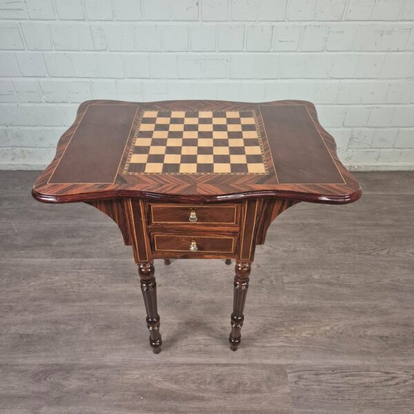 Speeltafel Schaak & Dammen Noten 0,75 m - Afbeelding 2