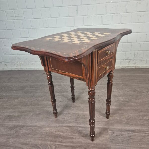 Speeltafel Schaak & Dammen Noten 0,75 m - Afbeelding 4