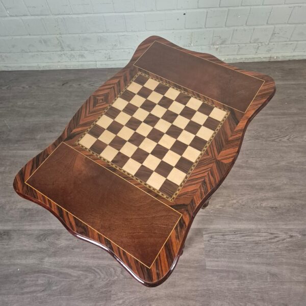 Speeltafel Schaak & Dammen Noten 0,75 m - Afbeelding 5