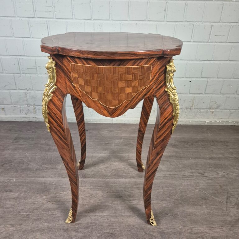 Tafeltje Neobarok 0,50 m Noten - Afbeelding 3