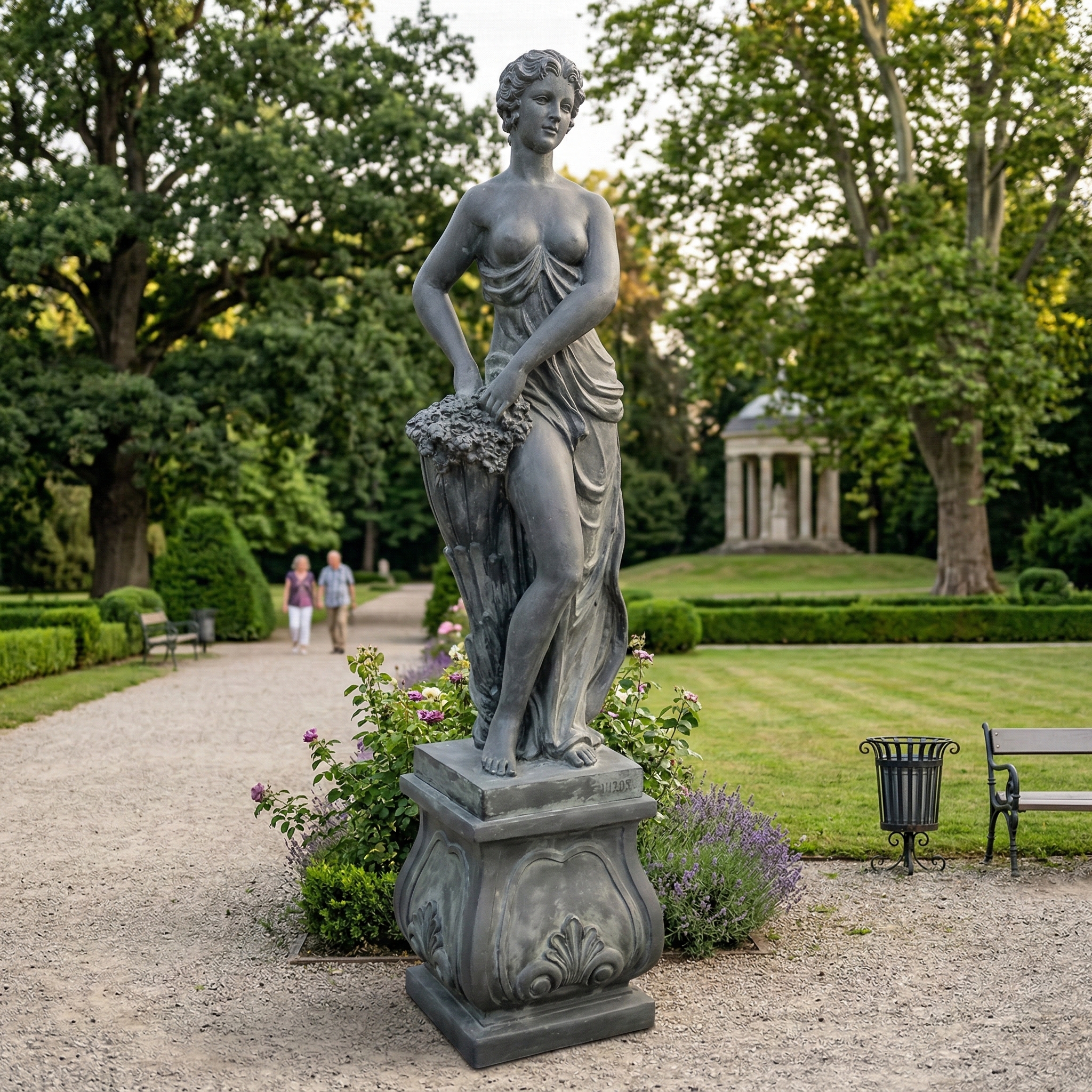 Beeld Vrouw 2,30 m Brons 1920 - Afbeelding 2