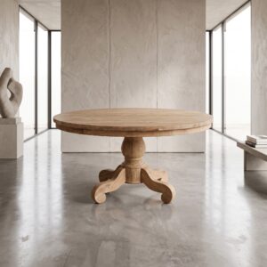 Eettafel Rond Massief Hout Ø 1,40 m