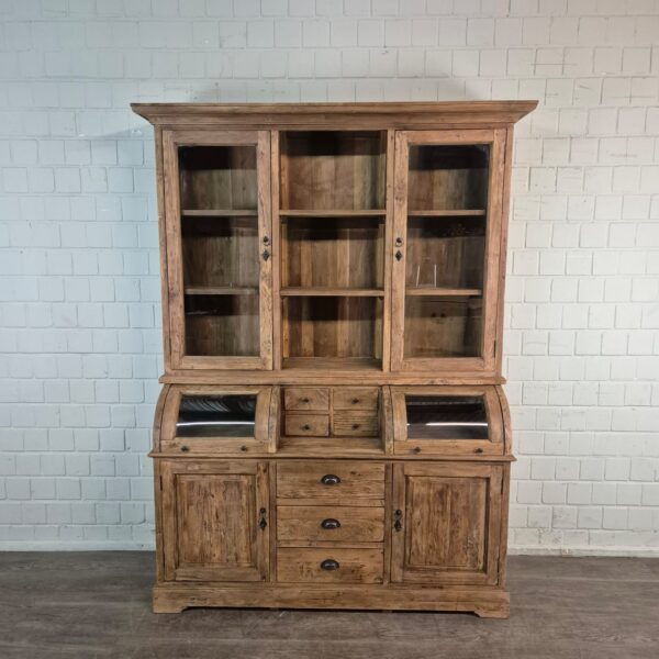 Buffetkast Vitrine 1,65 m Teak - Afbeelding 2