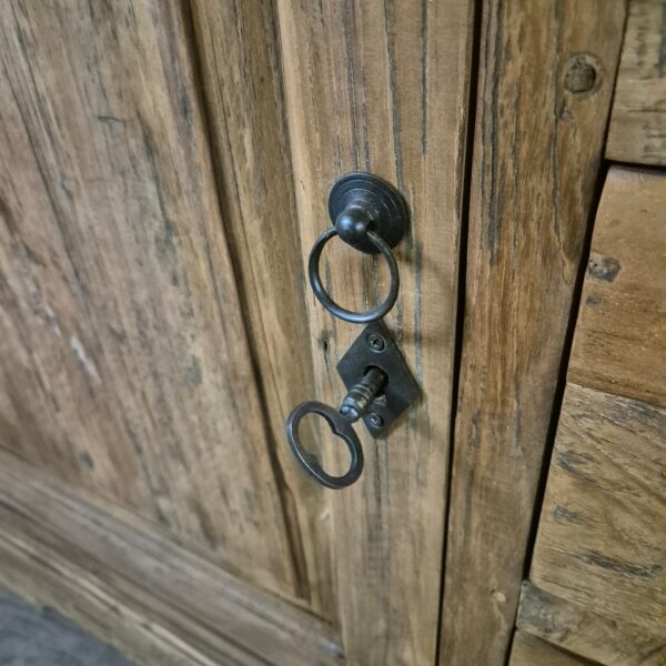 Buffetkast Vitrine 1,65 m Teak - Afbeelding 9