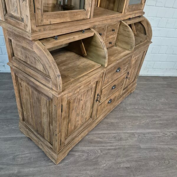 Buffetkast Vitrine 1,65 m Teak - Afbeelding 17