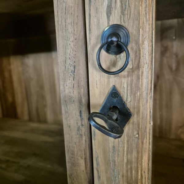 Buffetkast Vitrine 1,65 m Teak - Afbeelding 15