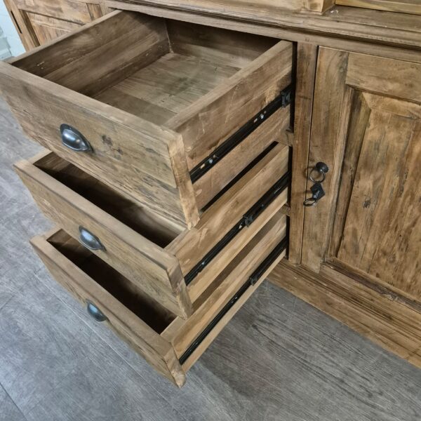 Buffetkast Vitrine 1,65 m Teak - Afbeelding 21