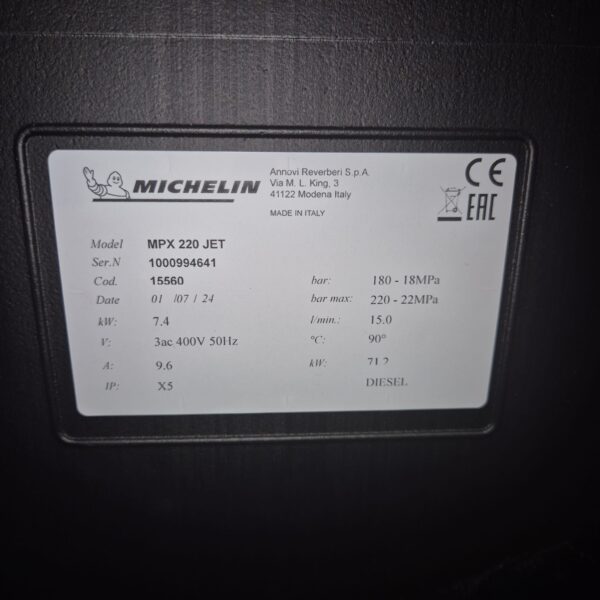 Professionele Warmwater Hogedrukreiniger Michelin MPX 220 JET - Afbeelding 10