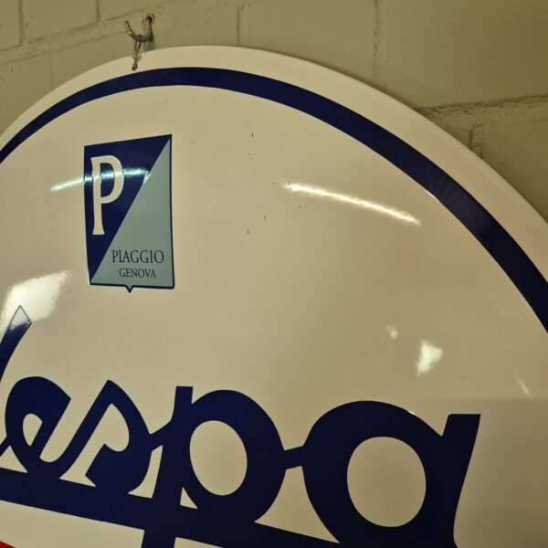 Vespa Servizio Emaille Reclamebord Ø 0,90 m - Afbeelding 5
