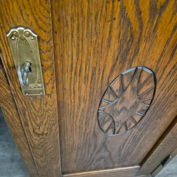 Bureau Jugendstil 1920 Eiken - Afbeelding 4