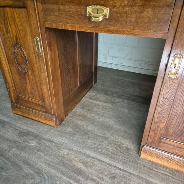 Bureau Jugendstil 1920 Eiken - Afbeelding 3