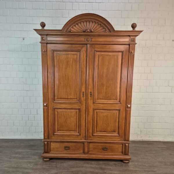 Kast Kledingkast Gründerzeit 1880 Eiken - Afbeelding 2