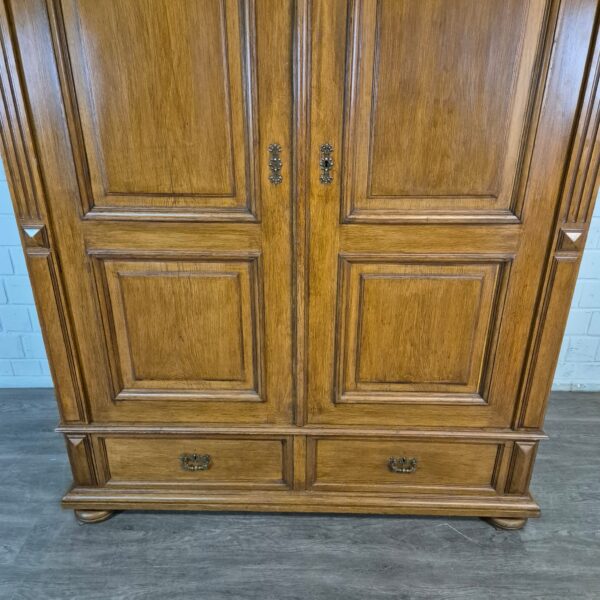 Kast Kledingkast Gründerzeit 1880 Eiken - Afbeelding 8