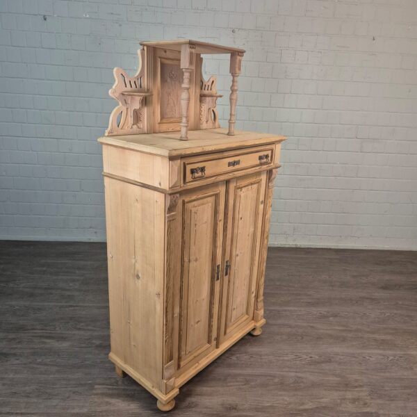 Vertiko met Opstand Jugendstil 1900 Grenen - Afbeelding 3