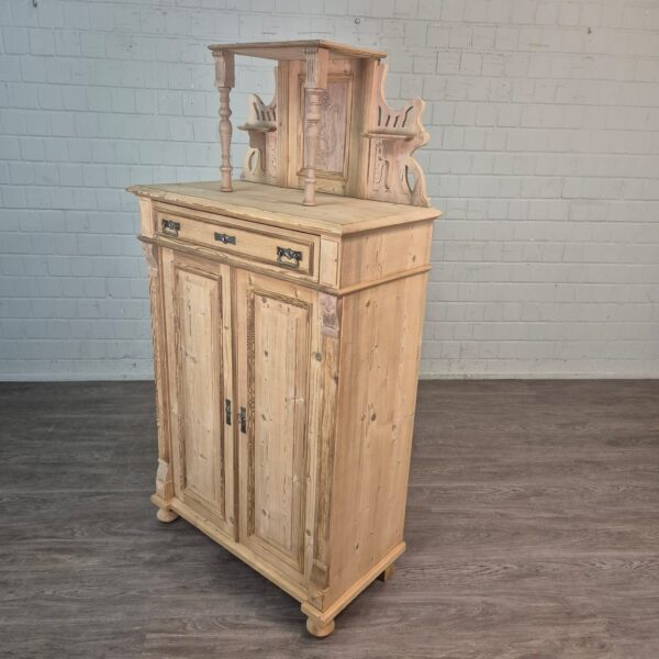 Vertiko met Opstand Jugendstil 1900 Grenen - Afbeelding 4