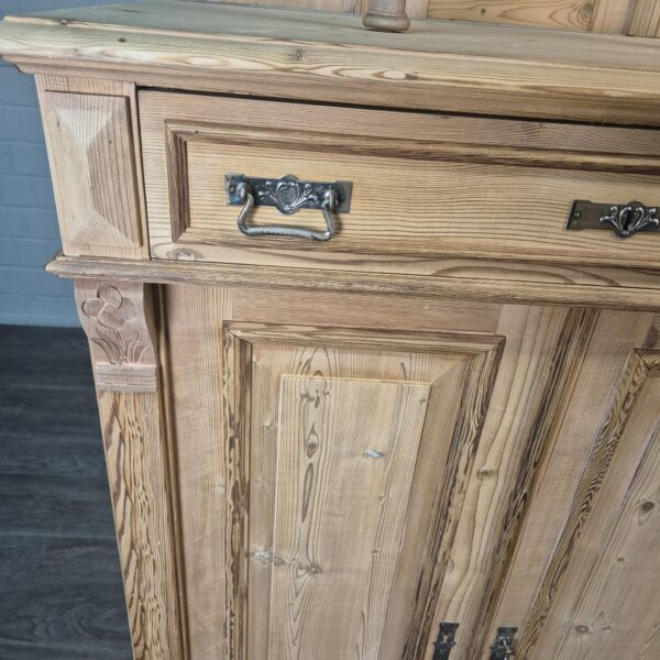 Vertiko met Opstand Jugendstil 1900 Grenen - Afbeelding 6