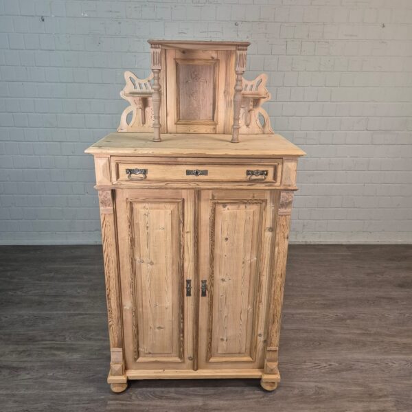 Vertiko met Opstand Jugendstil 1900 Grenen - Afbeelding 2