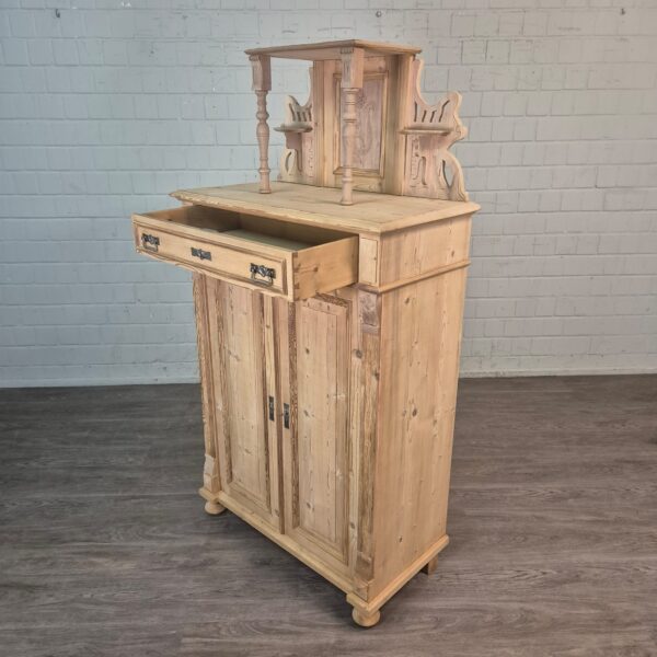 Vertiko met Opstand Jugendstil 1900 Grenen - Afbeelding 15