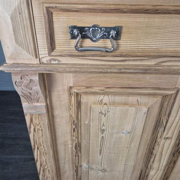 Vertiko met Opstand Jugendstil 1900 Grenen - Afbeelding 7