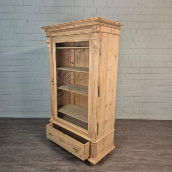 Vitrine Servieskast Gründerzeit 1880 Grenen - Afbeelding 18