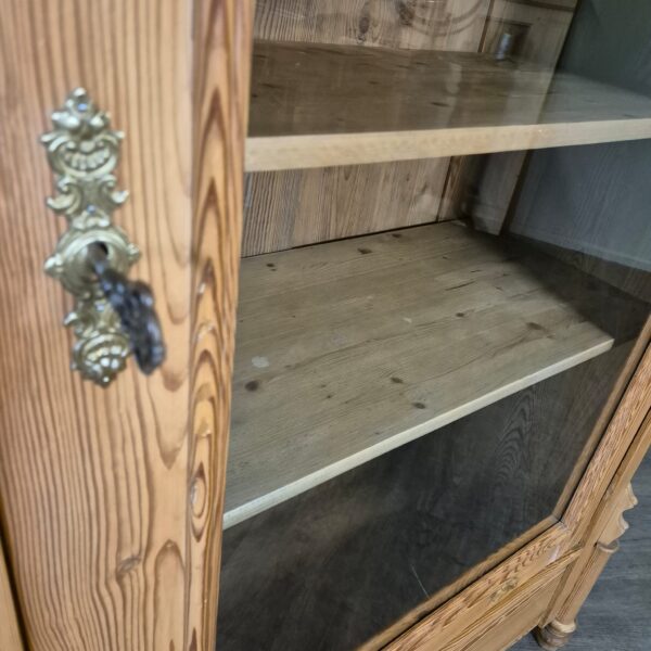 Vitrine Servieskast Louis Philippe 1870 Grenen - Afbeelding 5