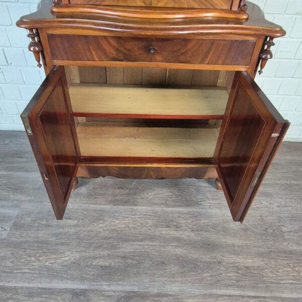 Vitrine Bonheur Biedermeier 1850 Mahonie - Afbeelding 18