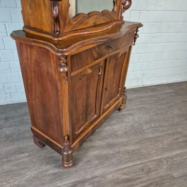 Vitrine Bonheur Biedermeier 1850 Mahonie - Afbeelding 6