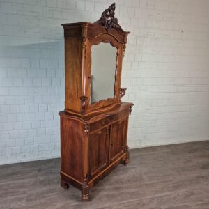 Vitrine Bonheur Biedermeier 1850 Mahonie