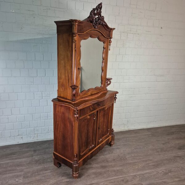 Vitrine Bonheur Biedermeier 1850 Mahonie