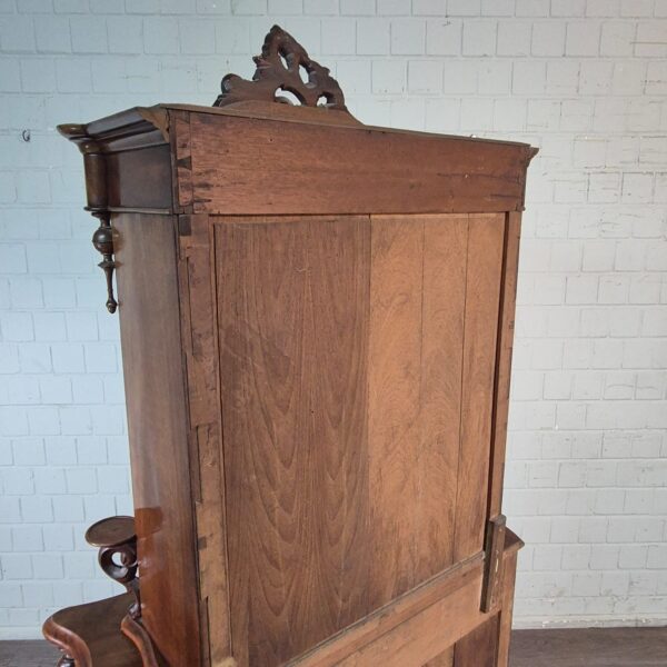 Vitrine Bonheur Biedermeier 1850 Mahonie - Afbeelding 20