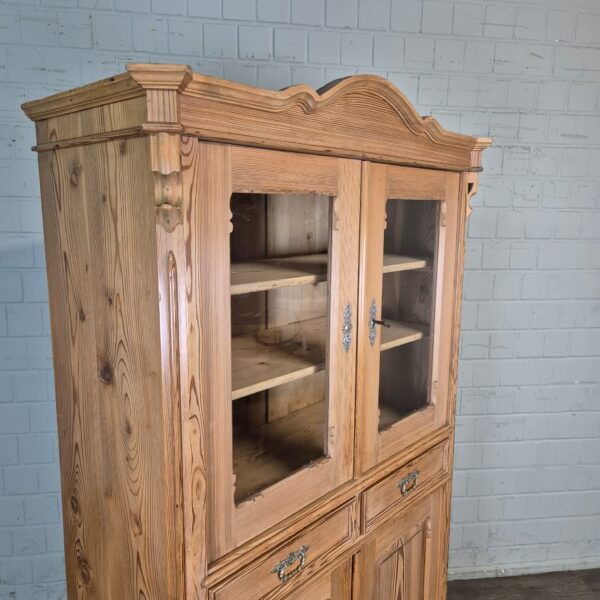 Vitrine Servieskast Louis Philippe 1860 Grenen - Afbeelding 4