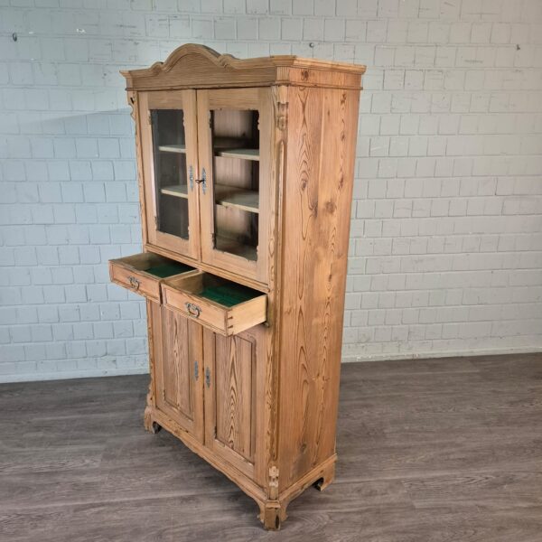 Vitrine Servieskast Louis Philippe 1860 Grenen - Afbeelding 15