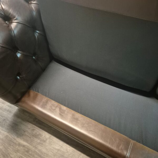Chesterfield Hoekbank Donkerbruin 2,75 m x 2,90 m - Afbeelding 14