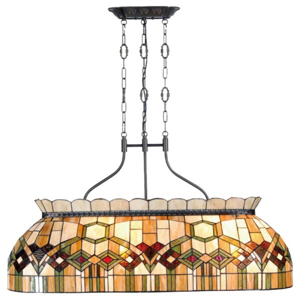 Tiffany Biljartlamp 1,15 m - Afbeelding 6