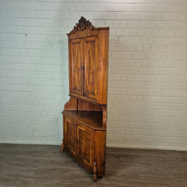 Hoekkast Louis Philippe 1860 Essenhout - Afbeelding 3