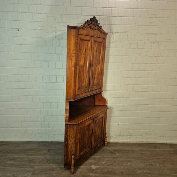 Hoekkast Louis Philippe 1860 Essenhout - Afbeelding 2