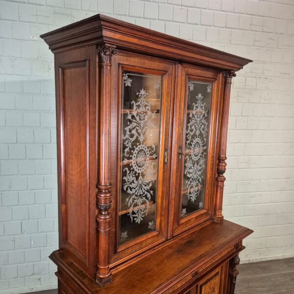 Vitrine Boekenkast Gründerzeit 1880 Noten - Afbeelding 3