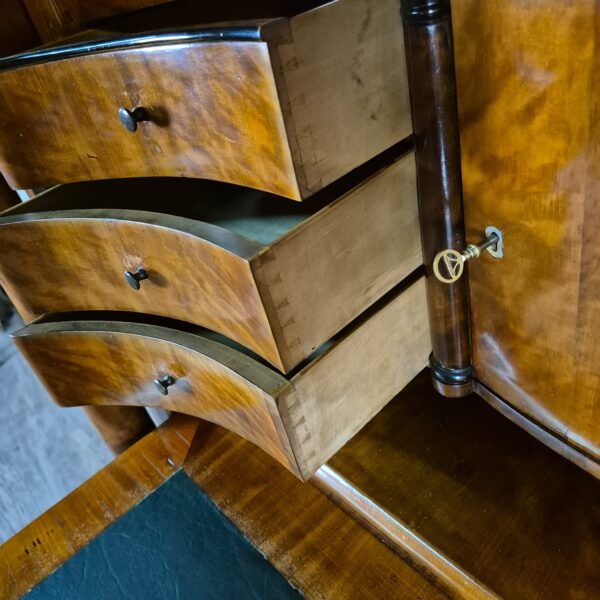 Secretaire Biedermeier 1840 Mahonie - Afbeelding 12