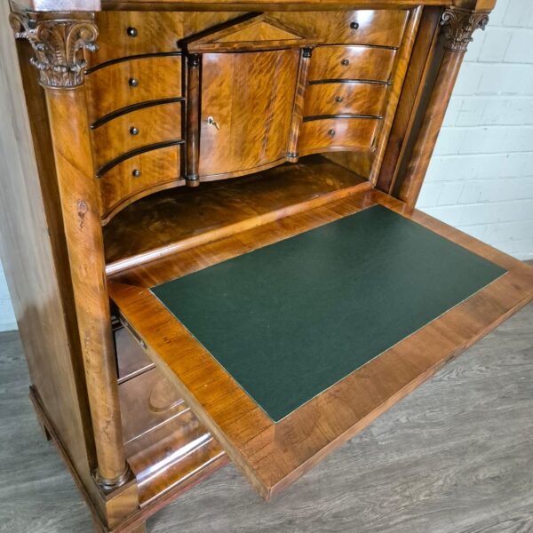 Secretaire Biedermeier 1840 Mahonie - Afbeelding 6