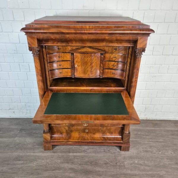 Secretaire Biedermeier 1840 Mahonie - Afbeelding 4