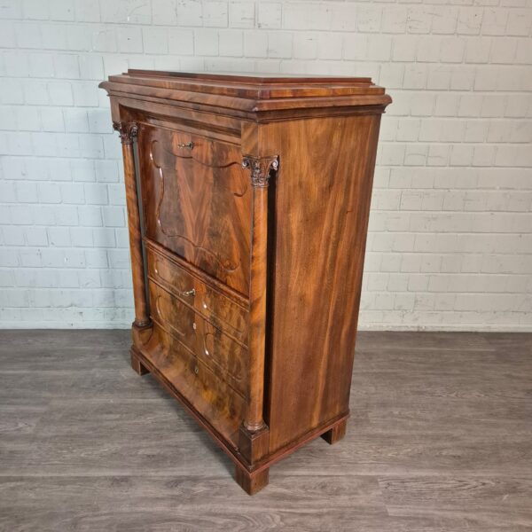 Secretaire Biedermeier 1840 Mahonie - Afbeelding 3